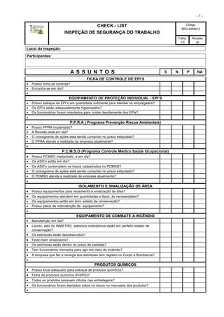 Checklist de Segurança do Trabalho: O Guia Completo para uma Rotina Mais Segura